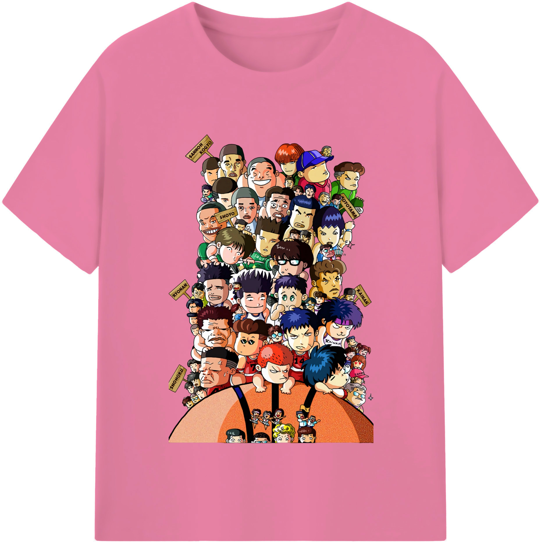 SLAM DUNK／スラムダンク 綿100％半袖Tシャツ（フロントプリント）